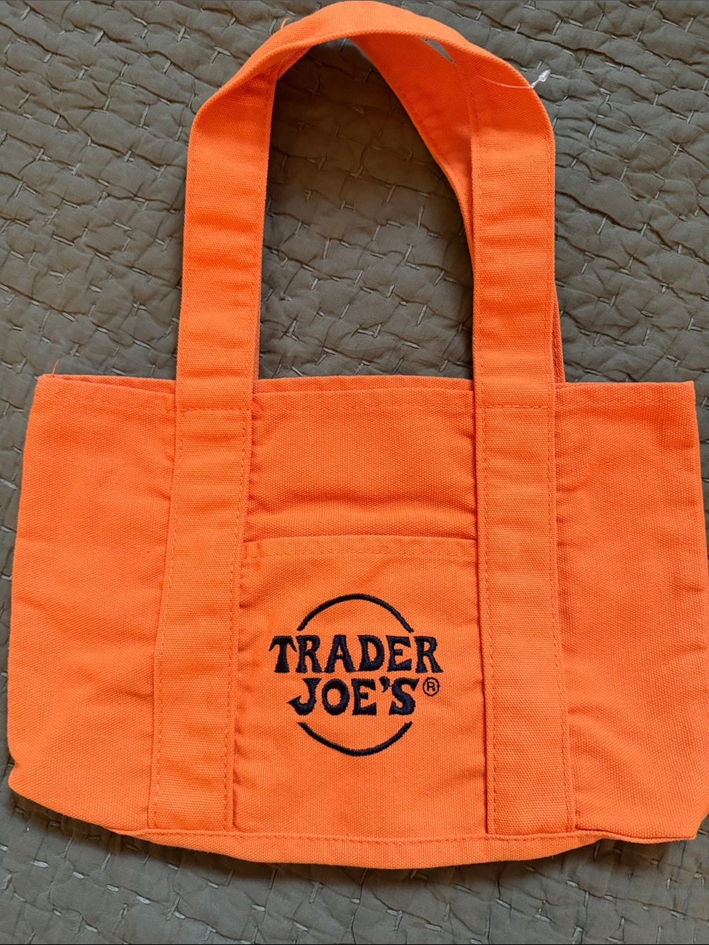 Orange Canvas Tote Bag by Trader Joe’s